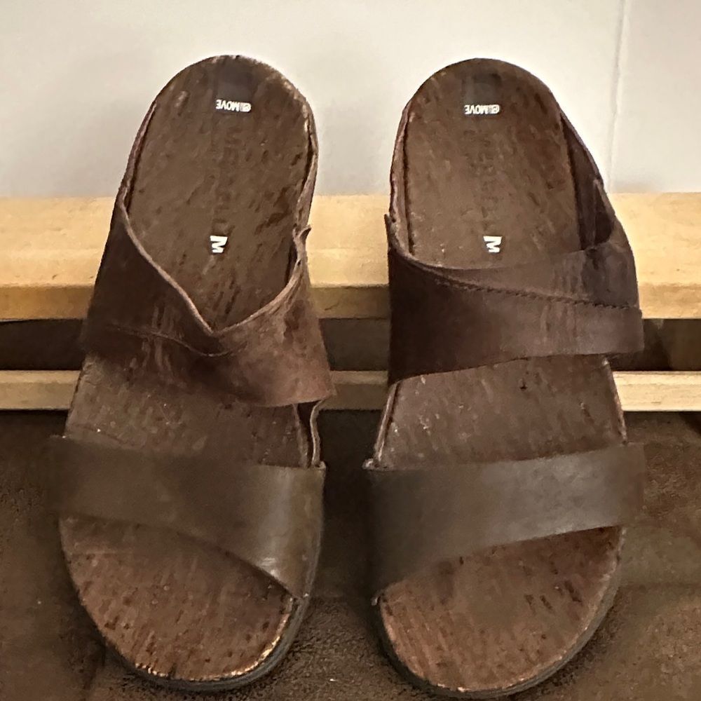 Merrell Brown/Burgundy 2 strap Leather Footwear